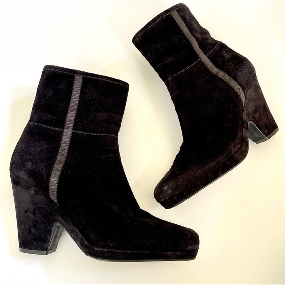 Prada Black Booties with Spell Out PRADA down Side Size 10 - Picture 2 of 16